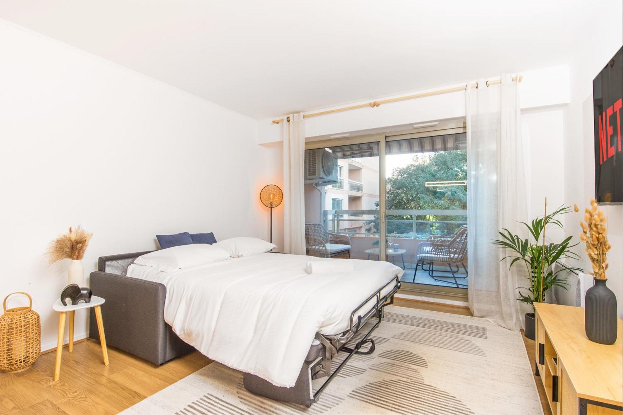 Appartement Renove - Terrasse - Parking - Bm นีซ ภายนอก รูปภาพ